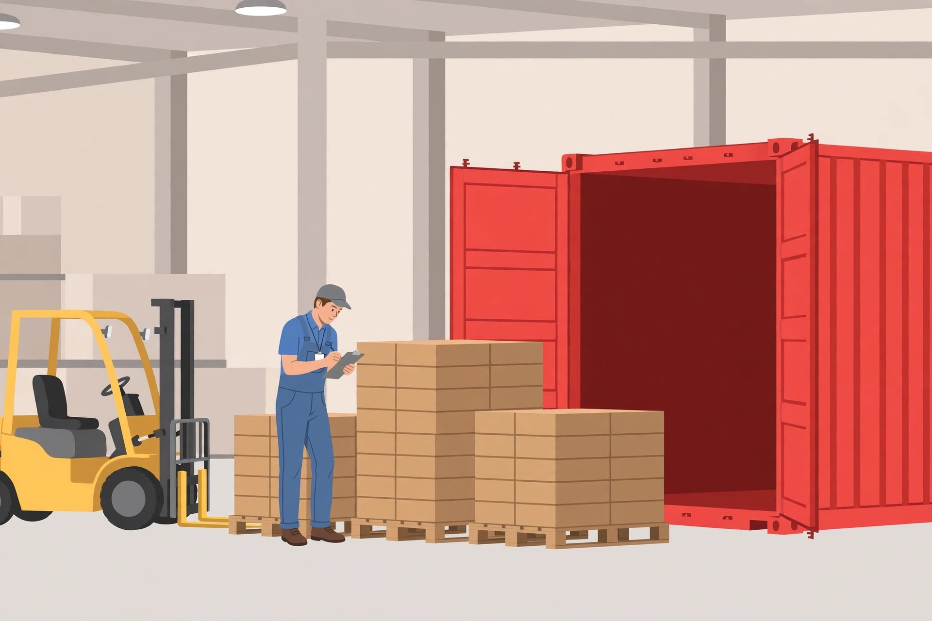 Inspection and container loading